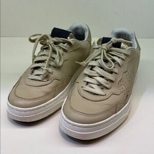 P448 Sneaker Low Top Lace Up Tan & Rose Gold EU 38
